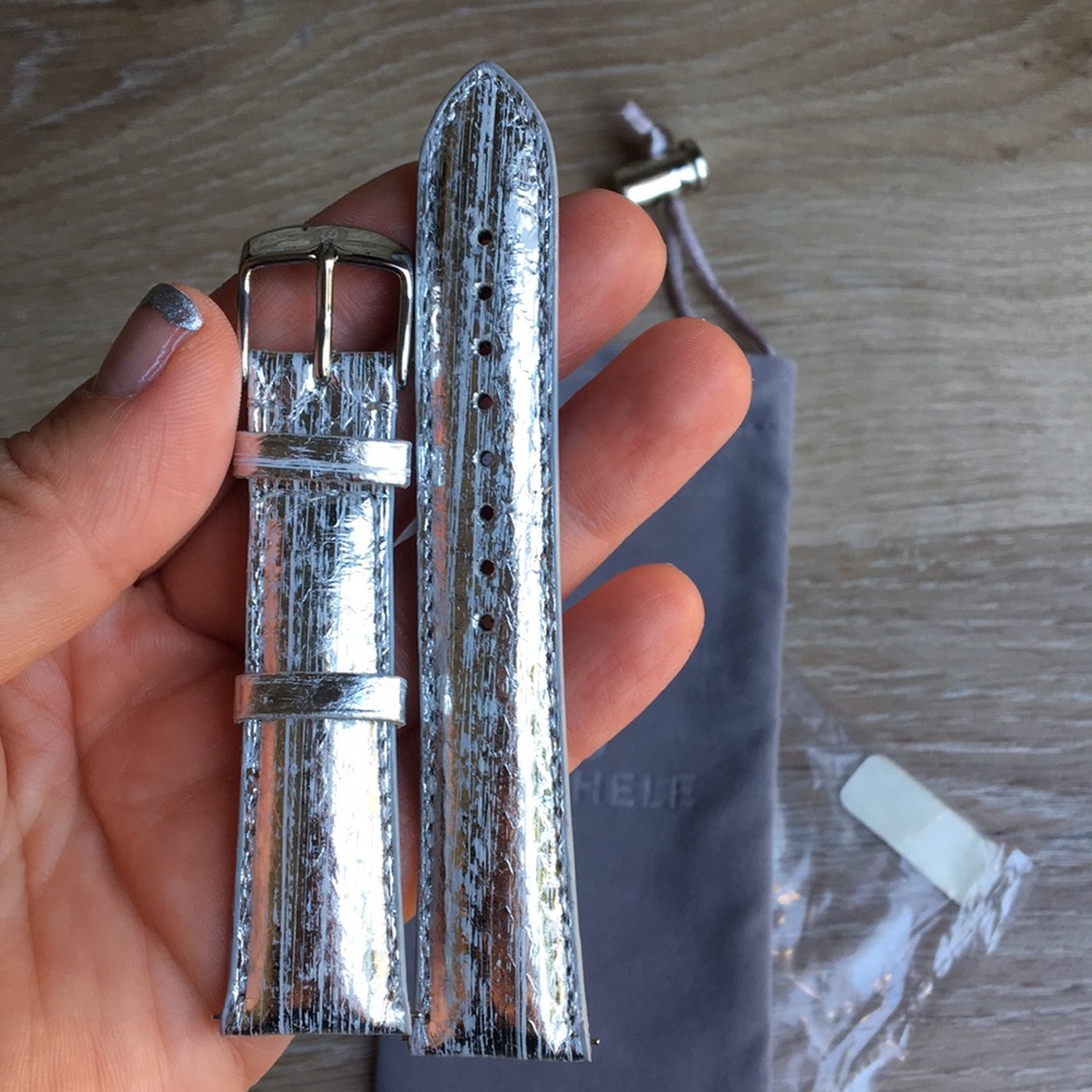 NEW 20MM silver metallic Michele watch band